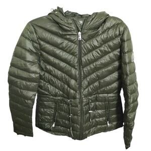 Ralph Lauren Women's size Medium Anorak Lightweight Down Puffer Jacket Preppy